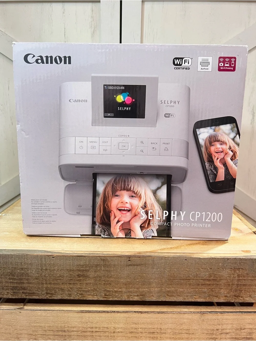 Canon Selphy CP1200 Wireless Portable Color Photo Printer White WIFI